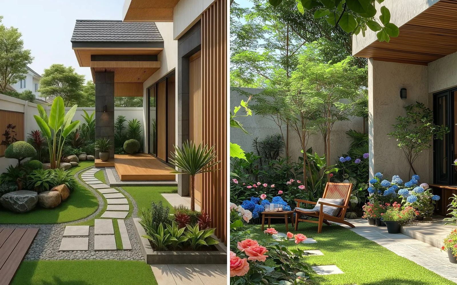 Thiết kế sân vườn đẹp đơn giản