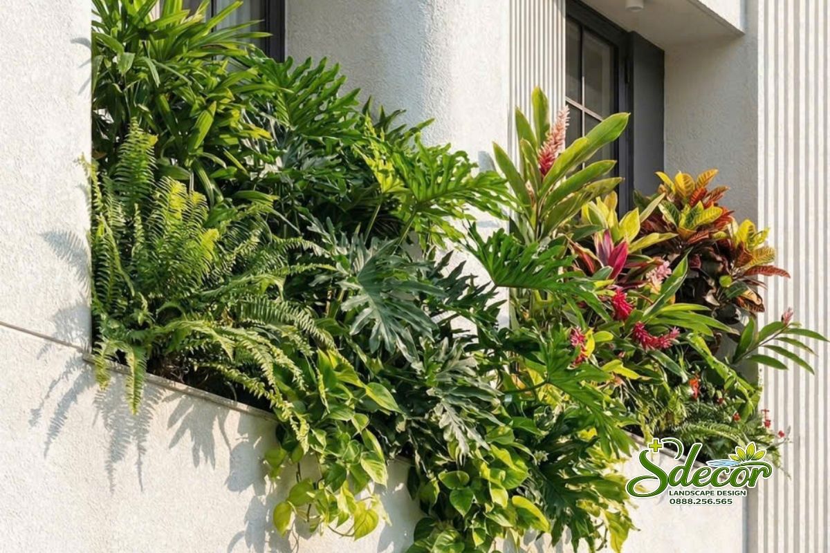 Thiết kế san vườn nhiệt đới nhà phố 