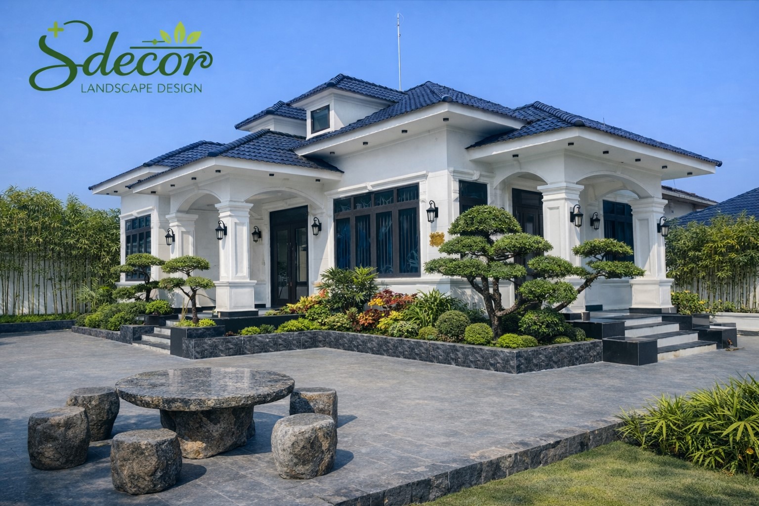 Thiết Kế Sân Vườn Hiện Đại/Sdecor