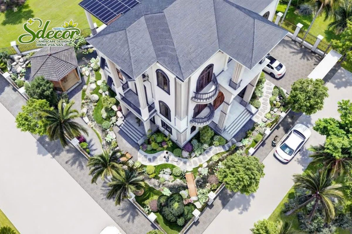 Thiết kế sân vườn biệt thự đẹp