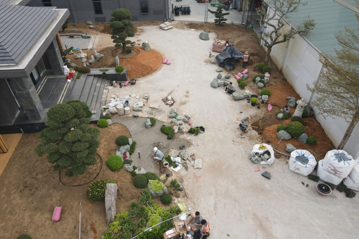 thi công sân vườn từ bản vẽ thiêt kê