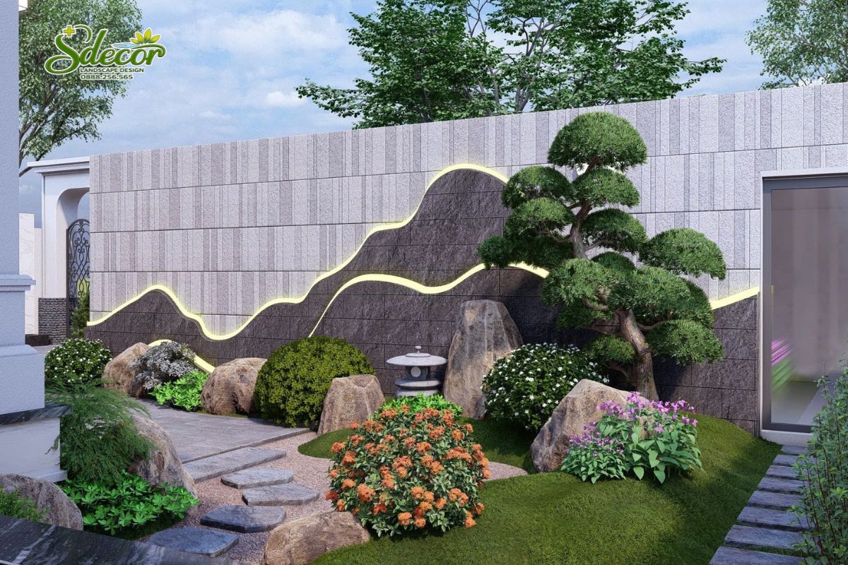 Thiết kế sân vườn Nhật bởi Sdecor