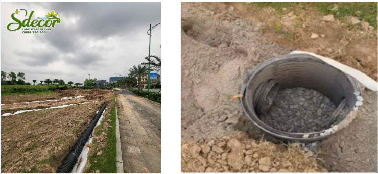 SDecor Thi công lắp đặt hệ thống thoát nước ngầm