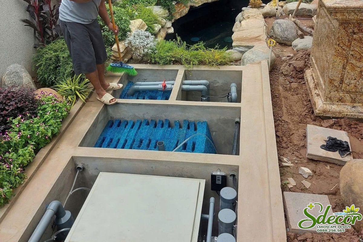hệ thống lọc hồ koi